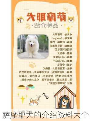 萨摩耶犬的介绍资料大全